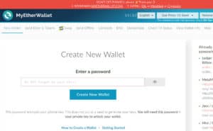 MyEtherWallet for Ethereum based cryptocurrency