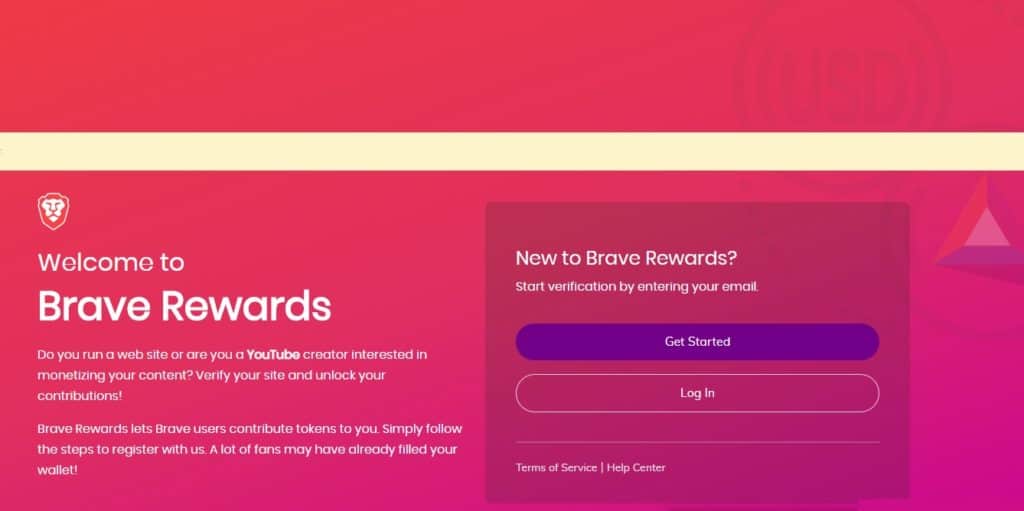 Earn passive income in cryptocurrency with Brave Rewards in Brave Browser