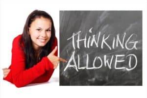 Thinking allowed to gain clarity and understanding