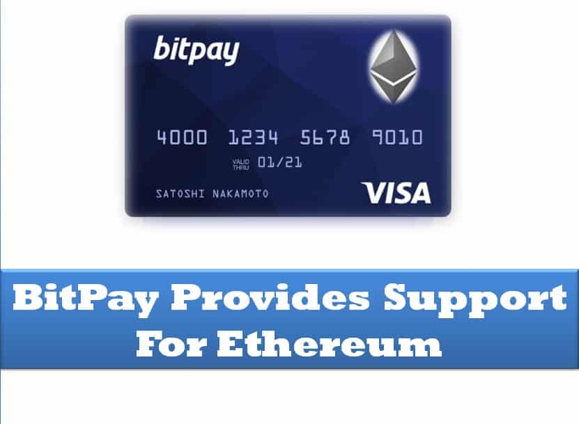 BitPay Provides Support for Ethereum