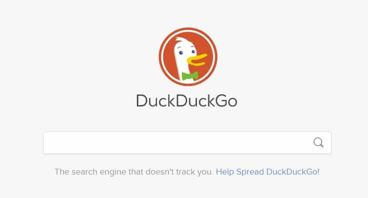 DuckDuckGo privacy search engine