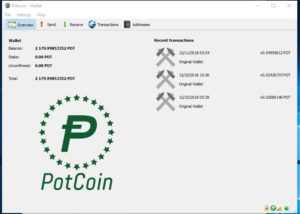 PotCoin Proof-of-Stake PoS wallet from CryptoCoinMindSet.com