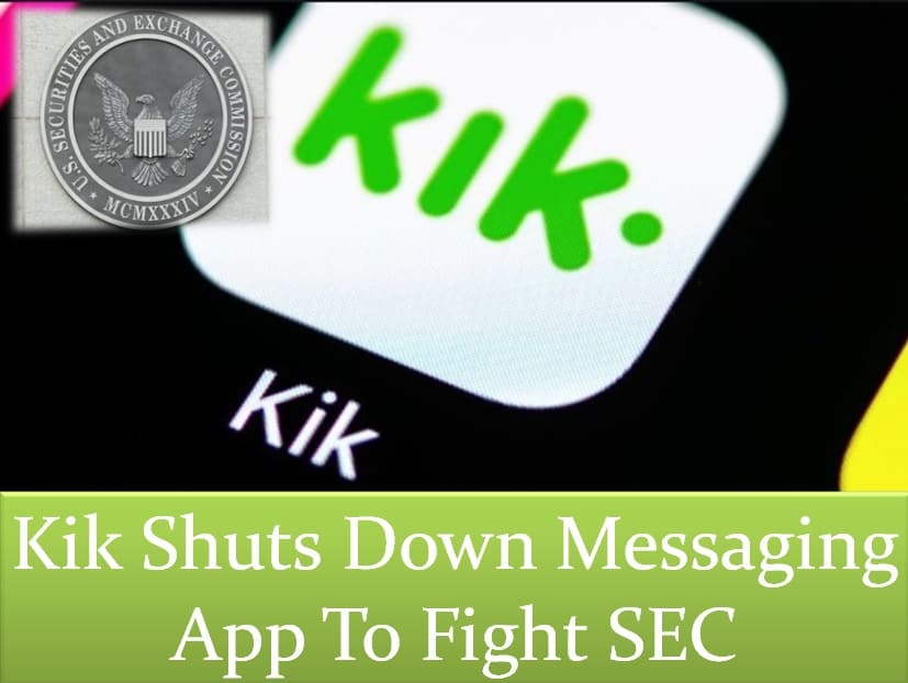 Kik shuts messaging app to fight SEC