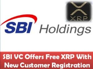 SBI VC Offers Free XRP With New Customer Registration