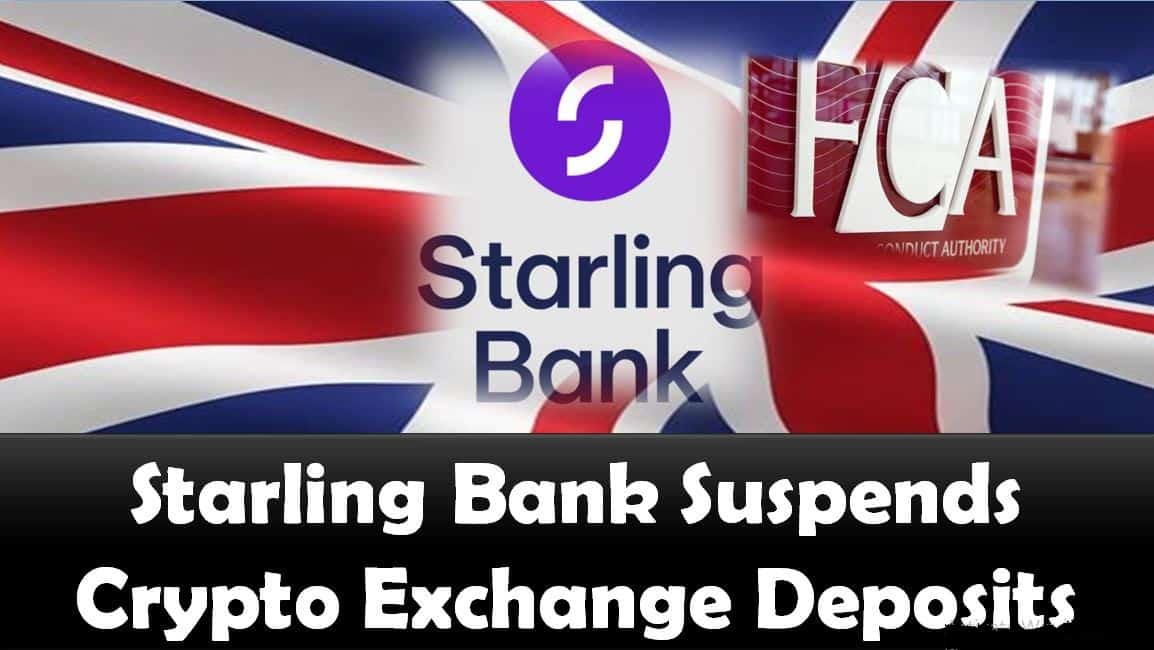 Starling Bank Suspends Crypto Exchange Deposits