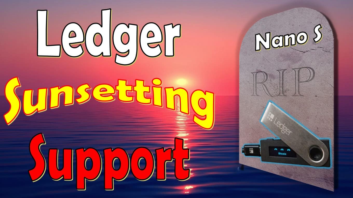 sunset with tombstone R.I.P. Ledger Nano S