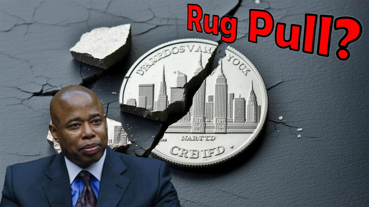 Former Mayor Eric Adams NYC Coin Rug Pull